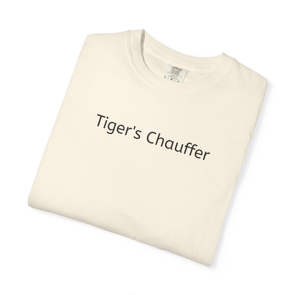 Tiger's Chauffer T-Shirt — Minimalist Text Tee