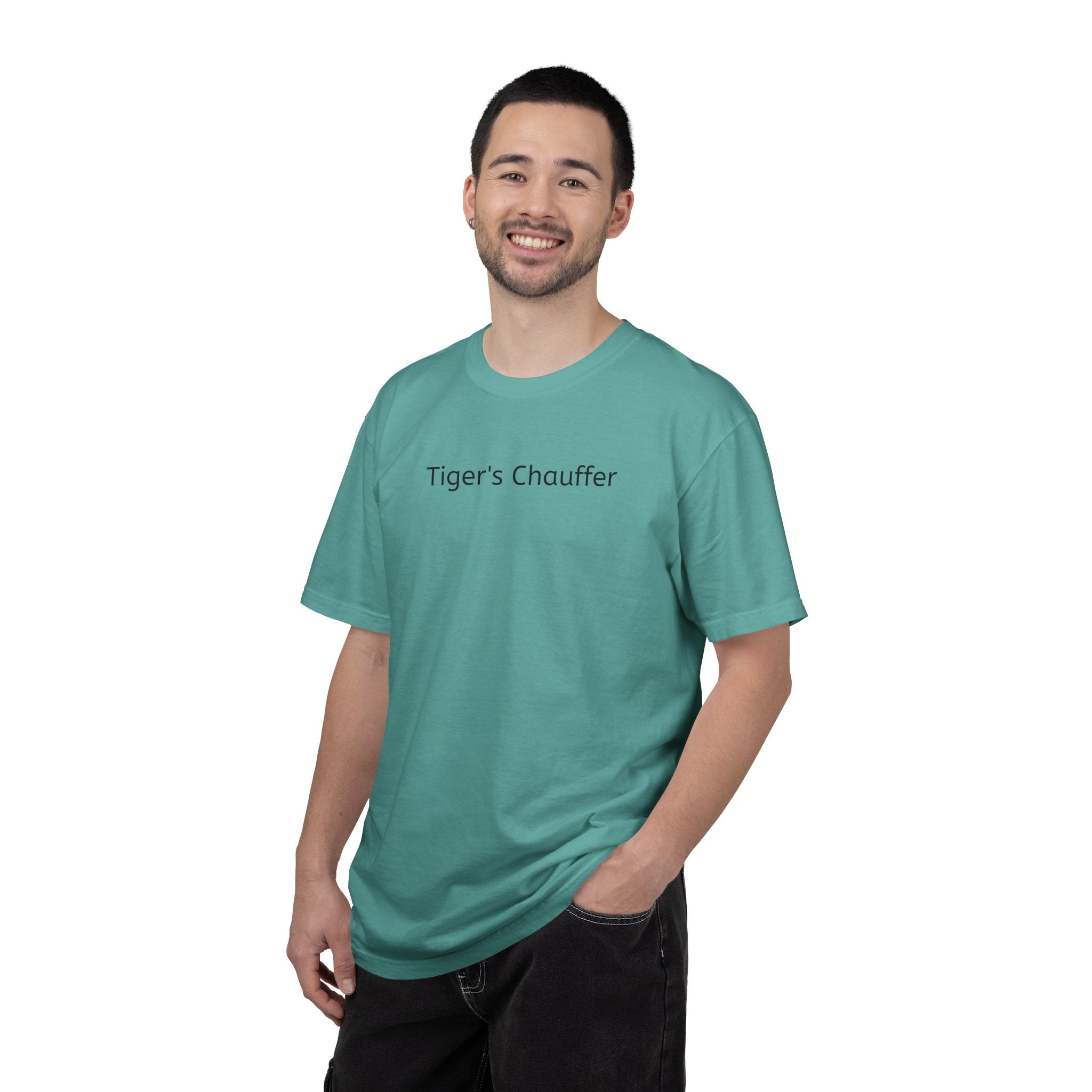 Tiger's Chauffer T-Shirt — Minimalist Text Tee