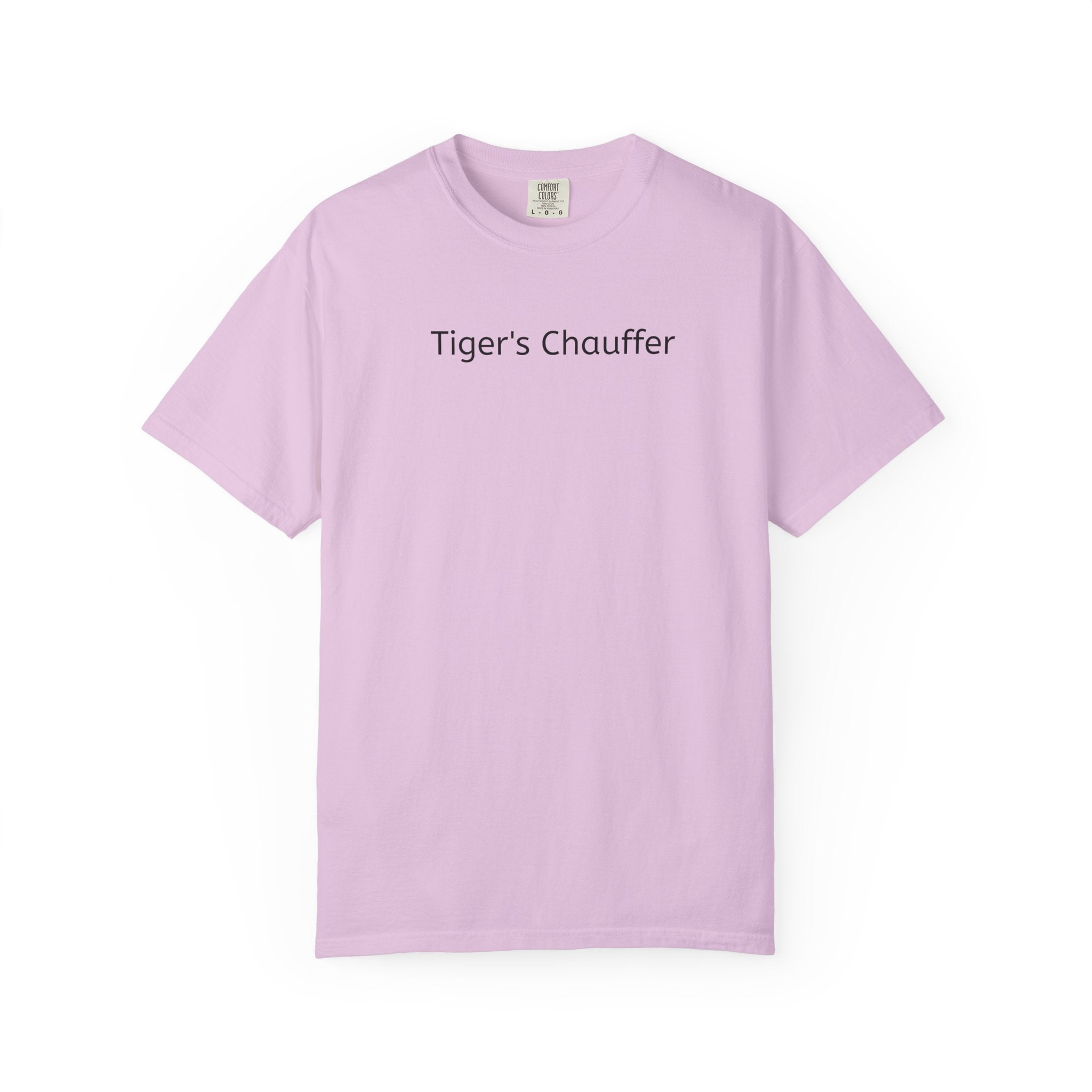 Tiger's Chauffer T-Shirt — Minimalist Text Tee