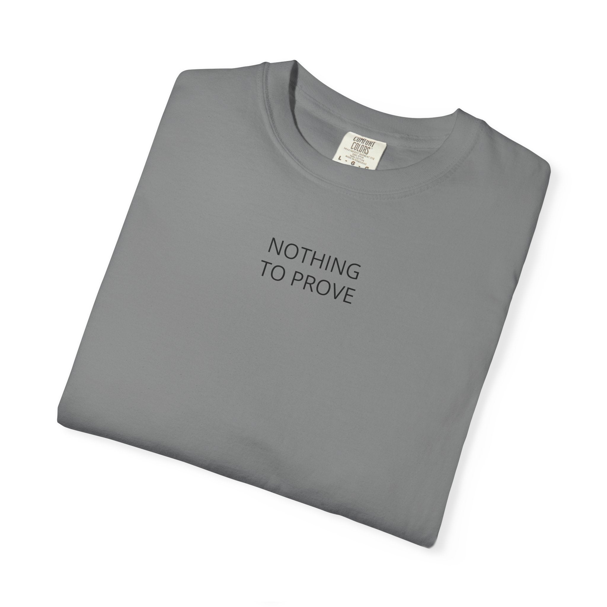 Nothing To Prove T-Shirt — Minimalist Motivational Tee