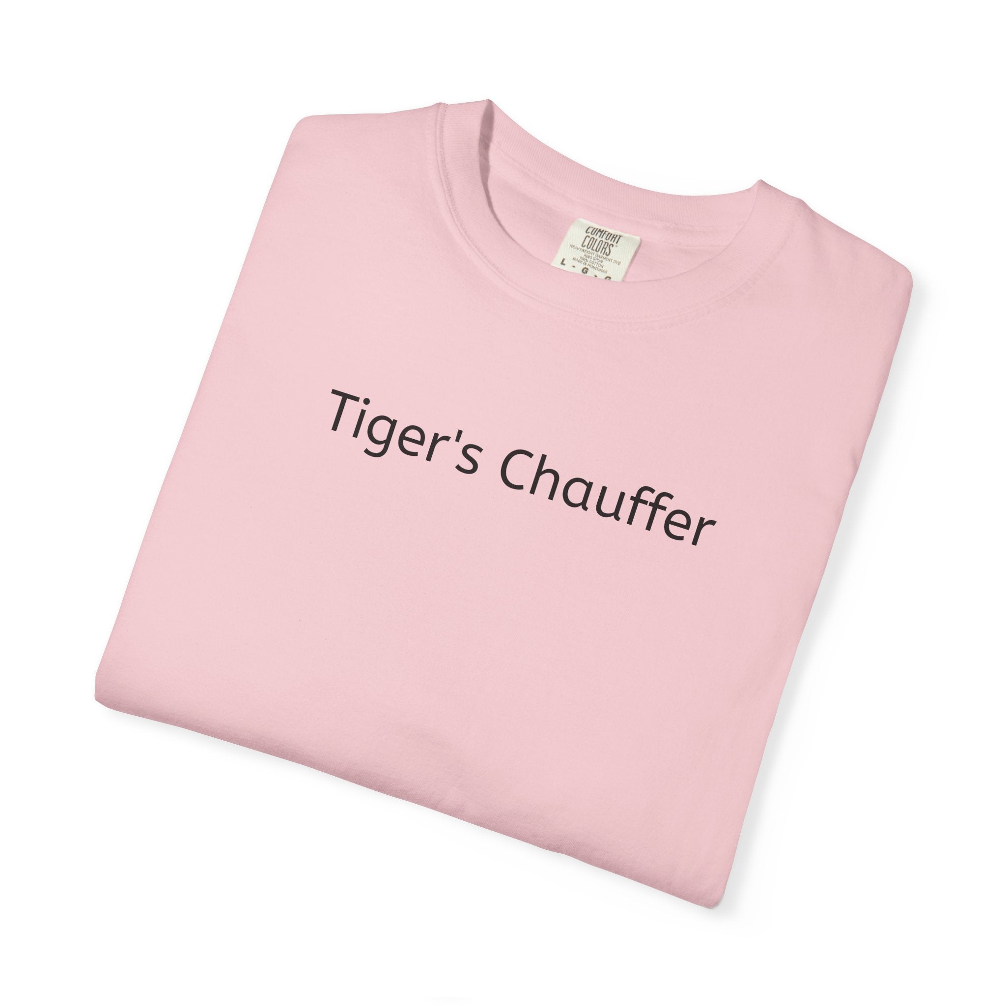 Tiger's Chauffer T-Shirt — Minimalist Text Tee