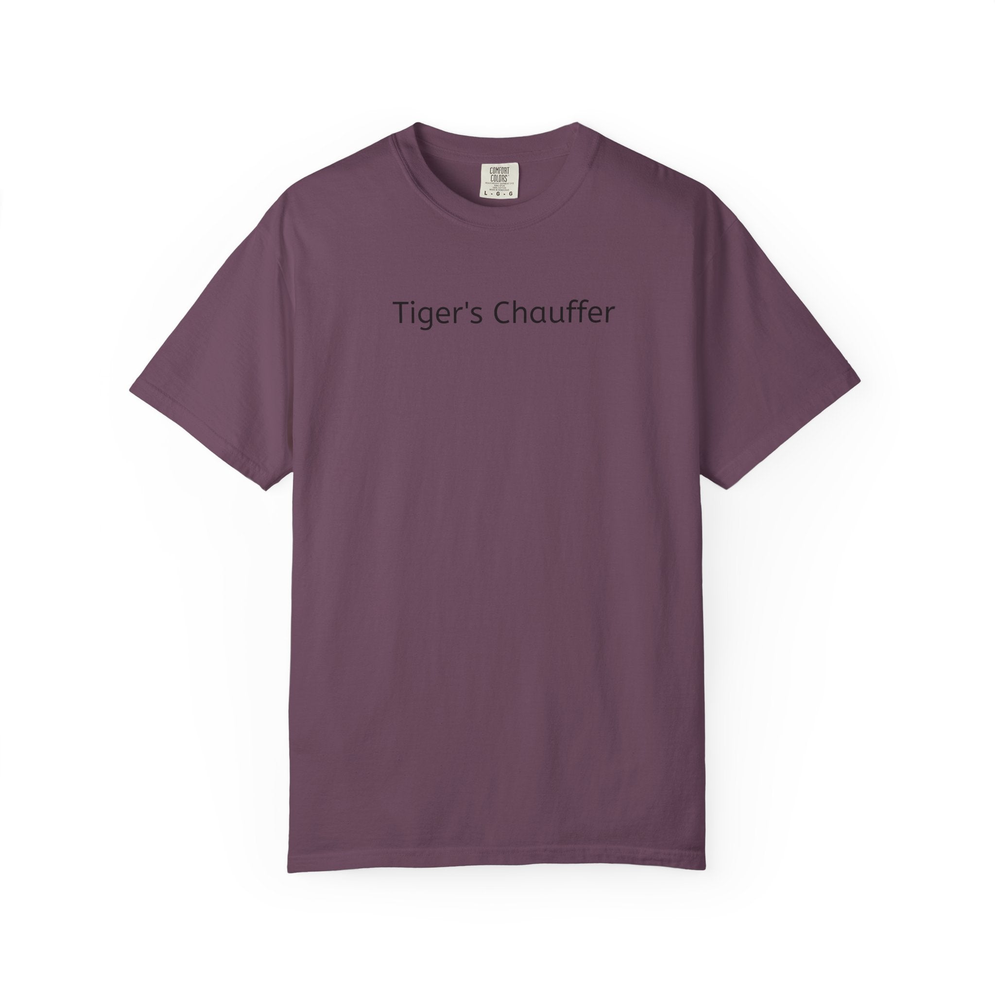 Tiger's Chauffer T-Shirt — Minimalist Text Tee
