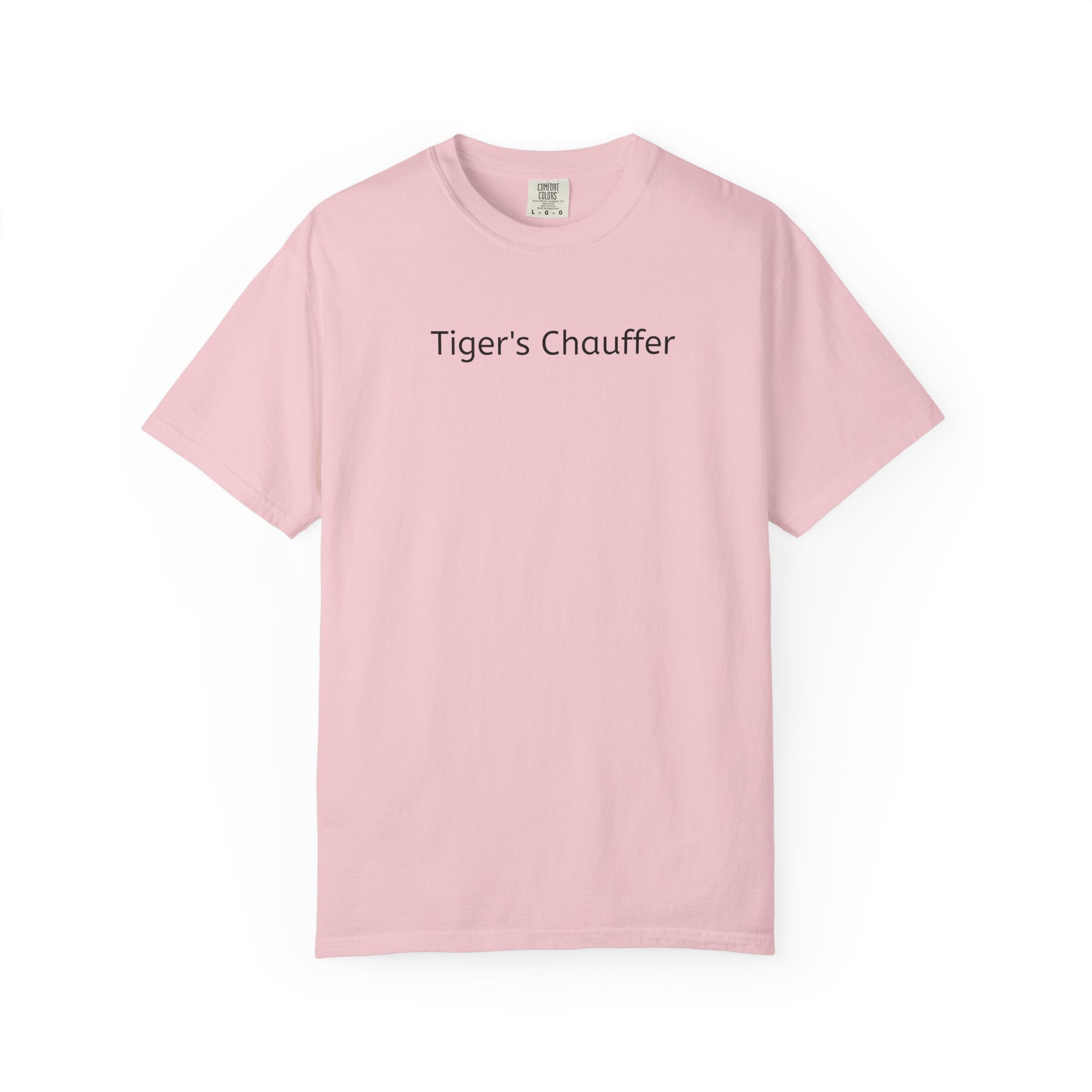 Tiger's Chauffer T-Shirt — Minimalist Text Tee