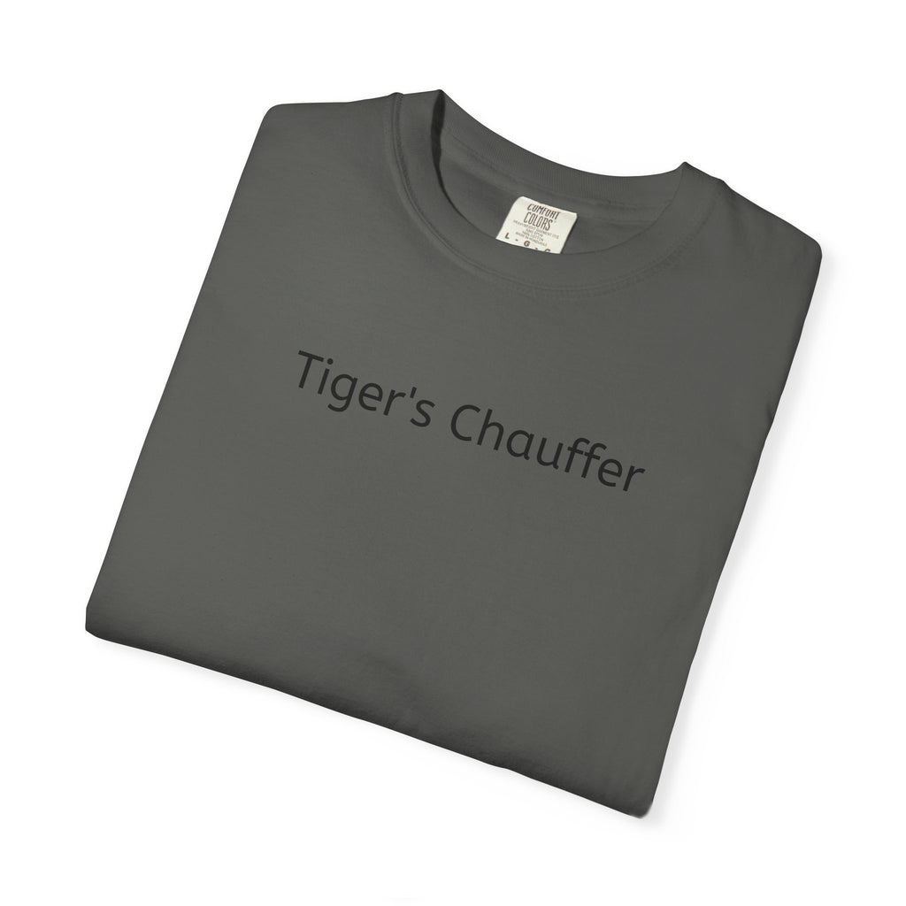 Tiger's Chauffer T-Shirt — Minimalist Text Tee