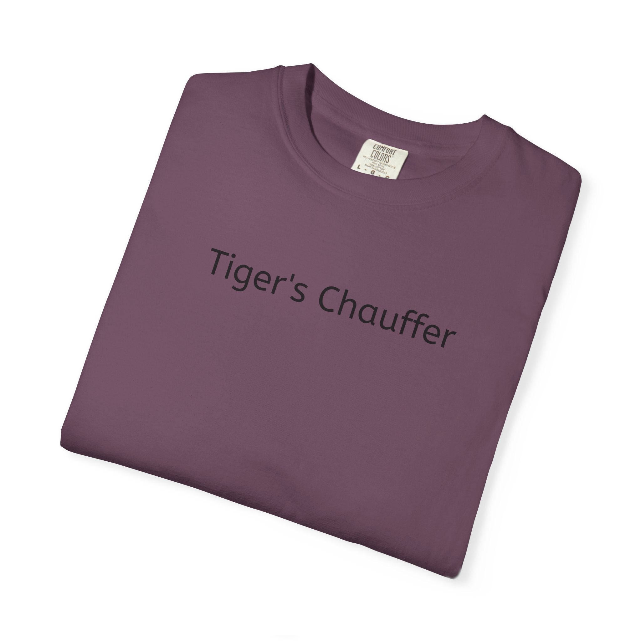 Tiger's Chauffer T-Shirt — Minimalist Text Tee
